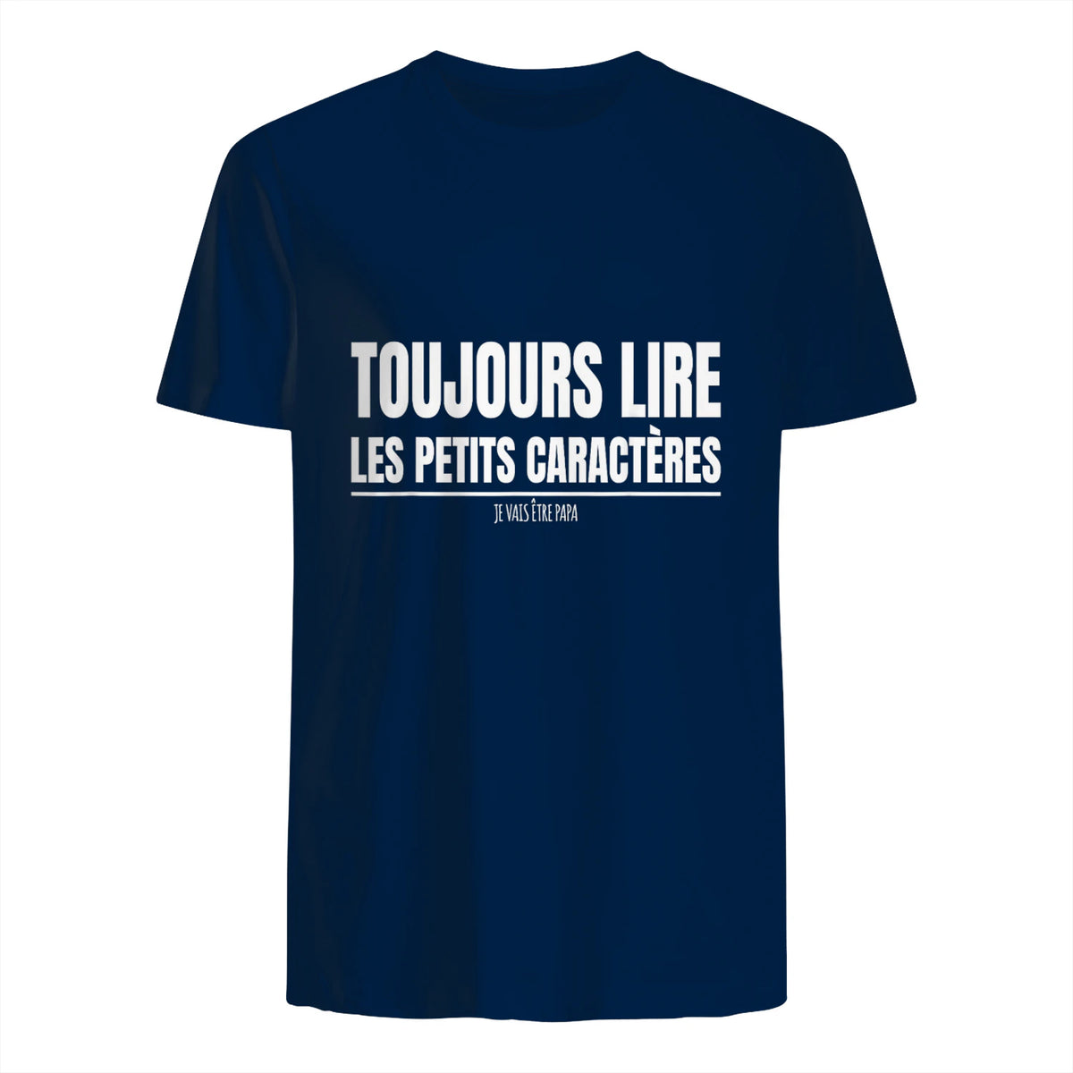 Drôle Annonce Grossesse Grand Parents Original Future Papa in Navy - back view