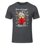 Bevor Du Fragst.. Nein! Lustiger Eule Spruch Night-Owl Eulen in Charcoal - front view
