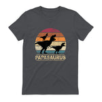 Papasaurus Dinosaurier Papa Tyrannosaurus Dino Doppelpack in Charcoal - back view