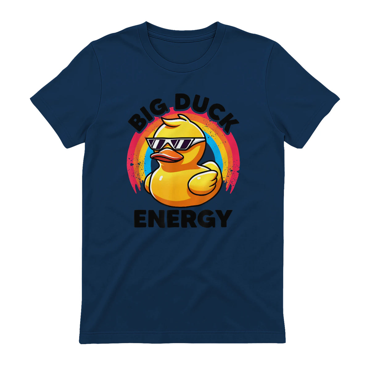 Big Duck Energy Duckie I Love Ducks Lovers Canard en caoutchouc in Navy - back view