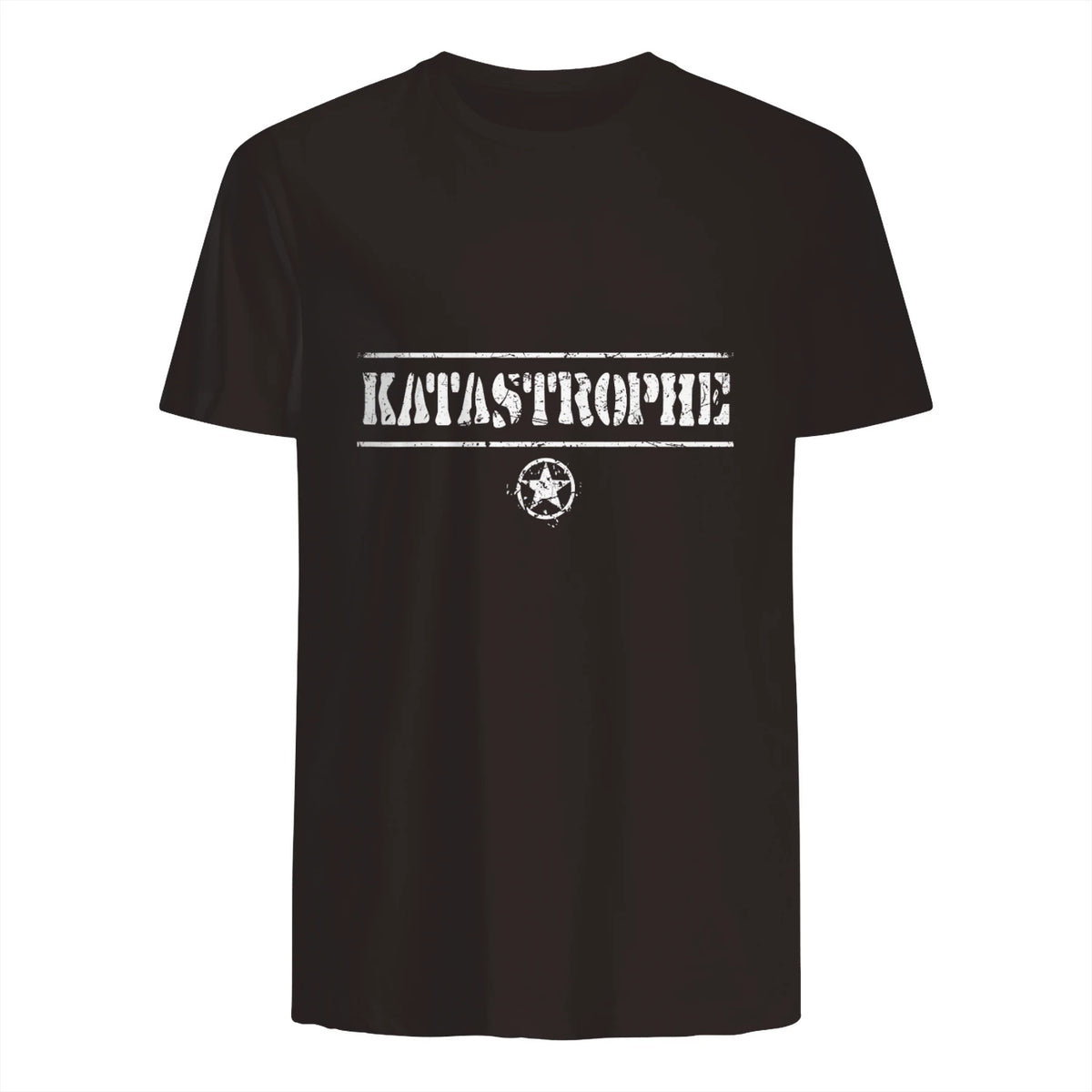 Katastrophe Alter, lustiger Spruch, USA Militär,Army in Dark Chocolate - back view