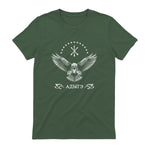 Drapeau circassien, Adygea, Adiga. in Military Green - back view