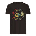 Bester Papa Der Welt Vatertagsgeschenk in Dark Chocolate - back view