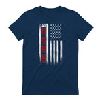 Best Dog Dad Ever American Flag Gift for Best Father in Navy - back view