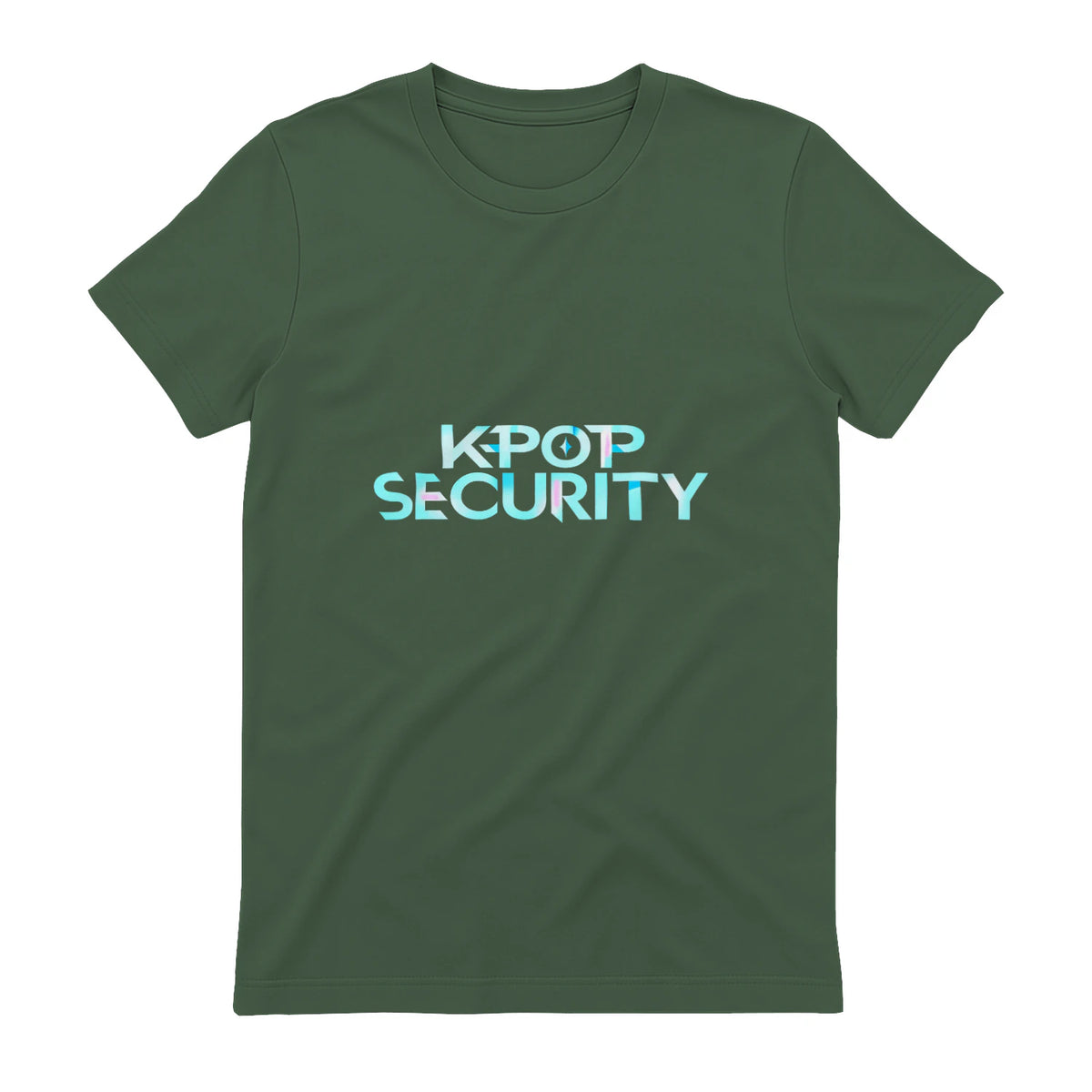 K-Pop Security Concert Staff T-Shirt in Military Green - back view