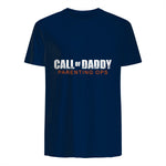 Gamer Dad Call of Daddy Call of Dad Parenting Ops in Navy - back view