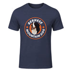 Bouvier bernois Love - Rétro amoureux des chiens in Heather Navy - front view