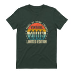 Vintage Eighteenth Birthday T-Shirt in Forest Green - back view