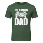 The Gaming Dad Game Controller Spruch Geschenkidee Vatertag T-Shirt in Military Green - front view