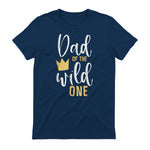 Dad of the Wild One First Birthday Daddy T-Shirt in Navy - back view