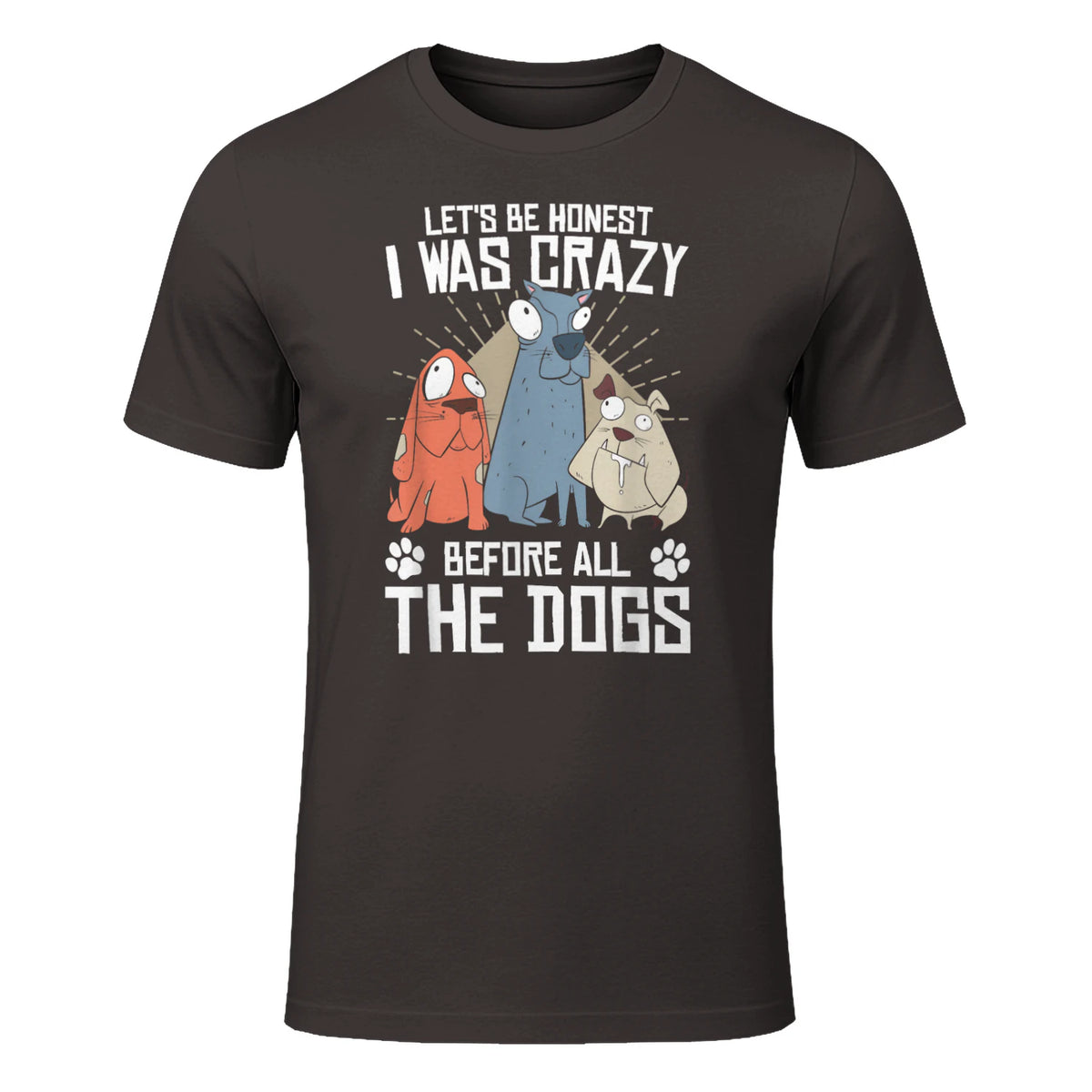 Design sur le thème des chiens pour les amoureux des chiots et les toiletteurs de chiens in Dark Chocolate - front view