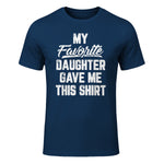 My Favorite Daughter Gave Me This Shirt Funny Father's Day in Navy - front view