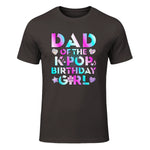 K-Pop Girl Dad T-Shirt in Dark Chocolate - front view
