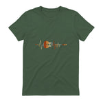 Music Guitarist Heartbeat Guitar in Military Green - back view