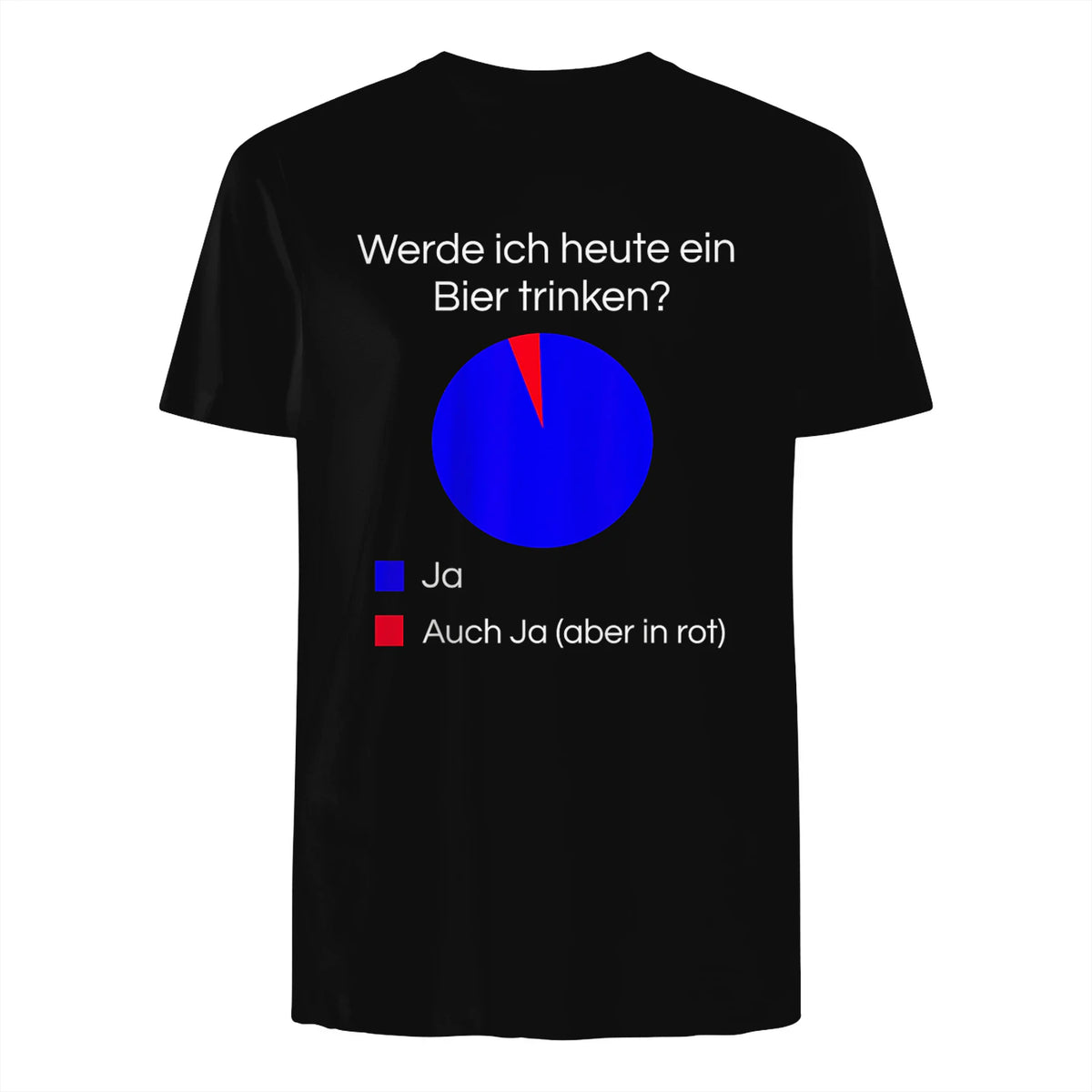 Lustiges Bier Shirt I Alkohol Trinken Party Fest Wein in Black - back view