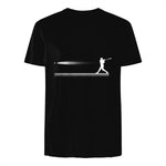Baseball Apparel - Baseball T-Shirt in Black - back view