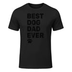 Best Dog Dad Ever – Vintage Dog Daddy – Retro Doggy Father in Black - front view