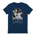 Dog Dad Rottweiler – Chiens Papa in Navy - back view