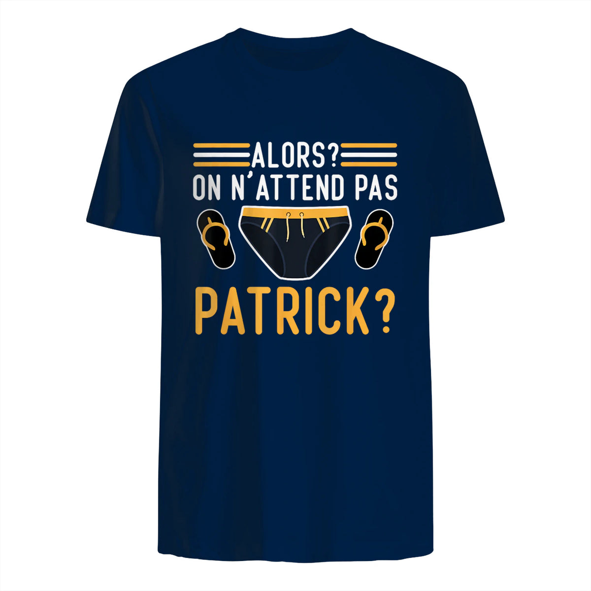 Alors on n'attend Pas Patrick in Navy - back view
