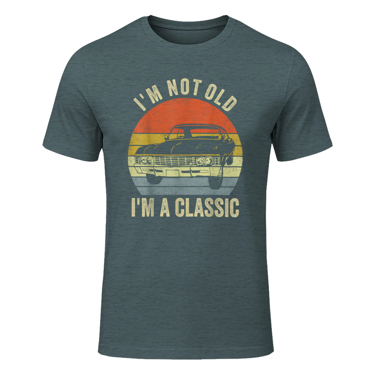 I'm Not Old Just Classic Funny Fathers Day Gift Dad T-Shirt in Dark Heather - front view