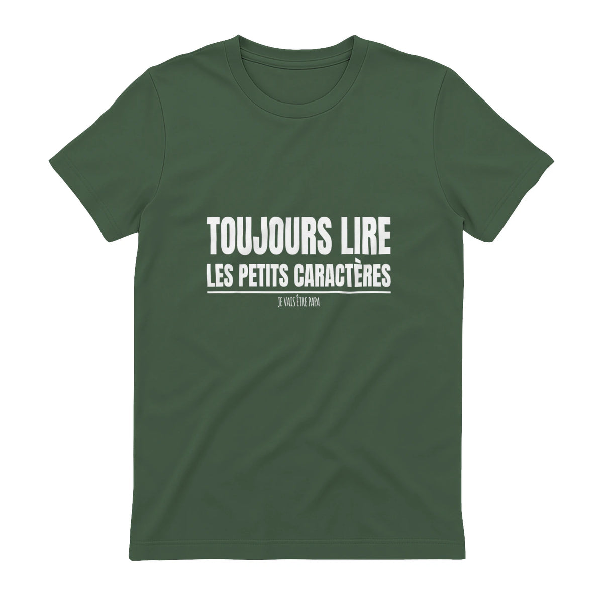 Drôle Annonce Grossesse Grand Parents Original Future Papa in Military Green - back view