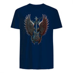 Fans de Hard Rock Vintage Music Rock and Roll Lover in Navy - back view