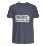 Brot Kann Schimmeln Was Kannst Du ; Lustiges in Heather Navy - back view