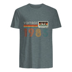 Cassette rétro Vintage 1985 en édition limitée Birthday 39 in Dark Heather - back view
