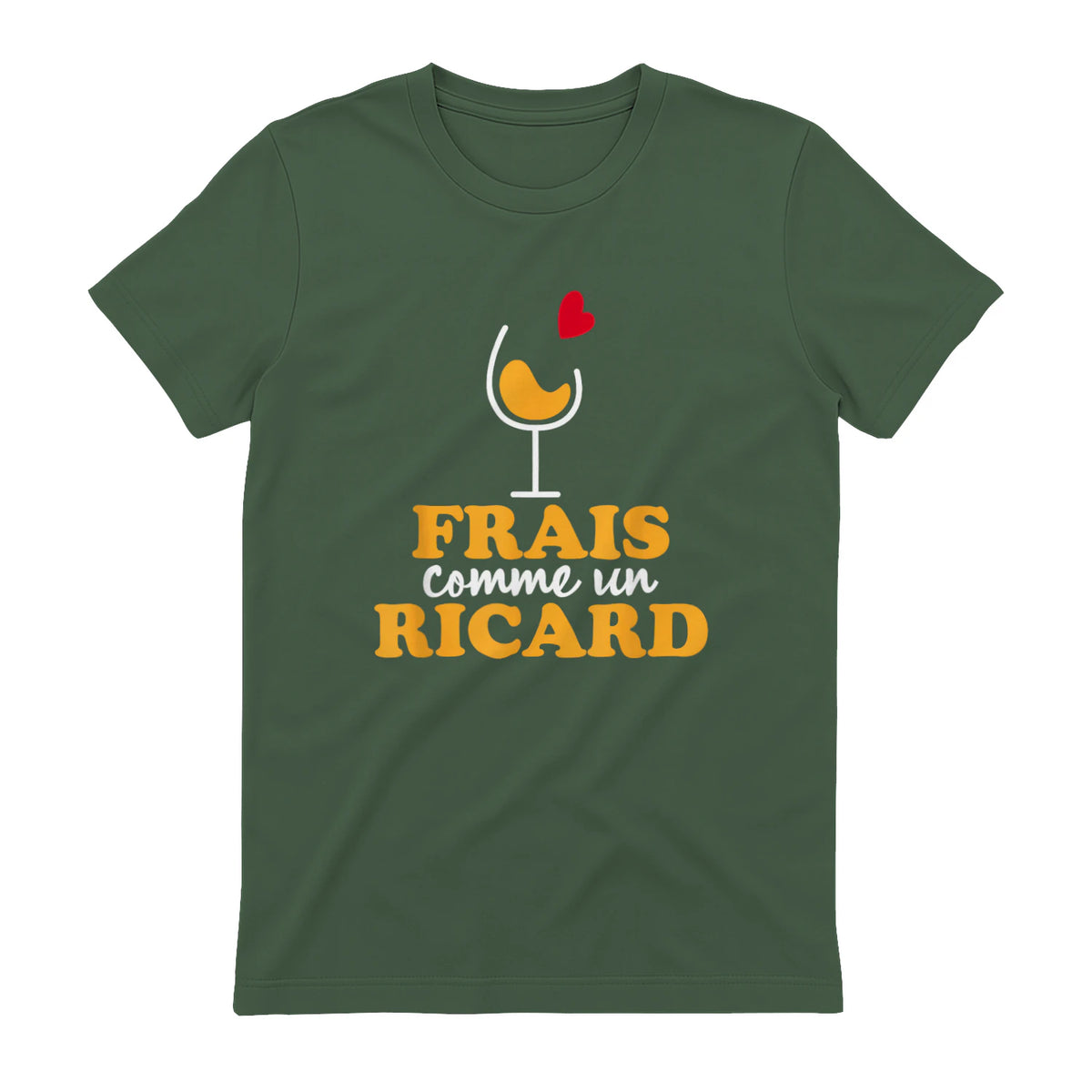 Frais comme Un Ricard - Ricard Pastis Apéro in Military Green - back view