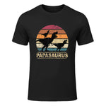 Papasaurus Dinosaurier Papa Tyrannosaurus Dino Doppelpack in Black - front view