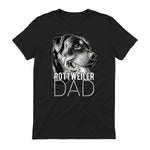 Dog Dad Rottweiler – Chiens Papa in Black - back view