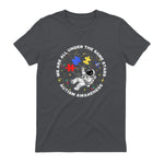 Autism We are All Under The Same Stars Space Astronaut in Charcoal - back view