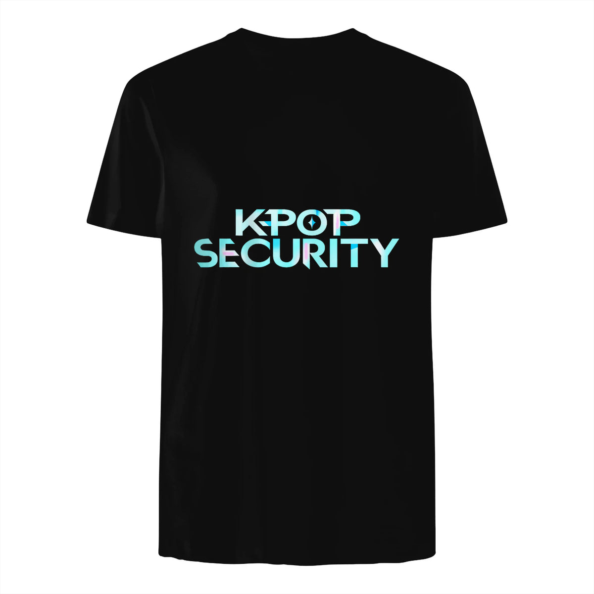 K-Pop Security Concert Staff T-Shirt in Black - back view