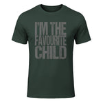 Funny I'm The Favourite Child Siblings in Forest Green - front view