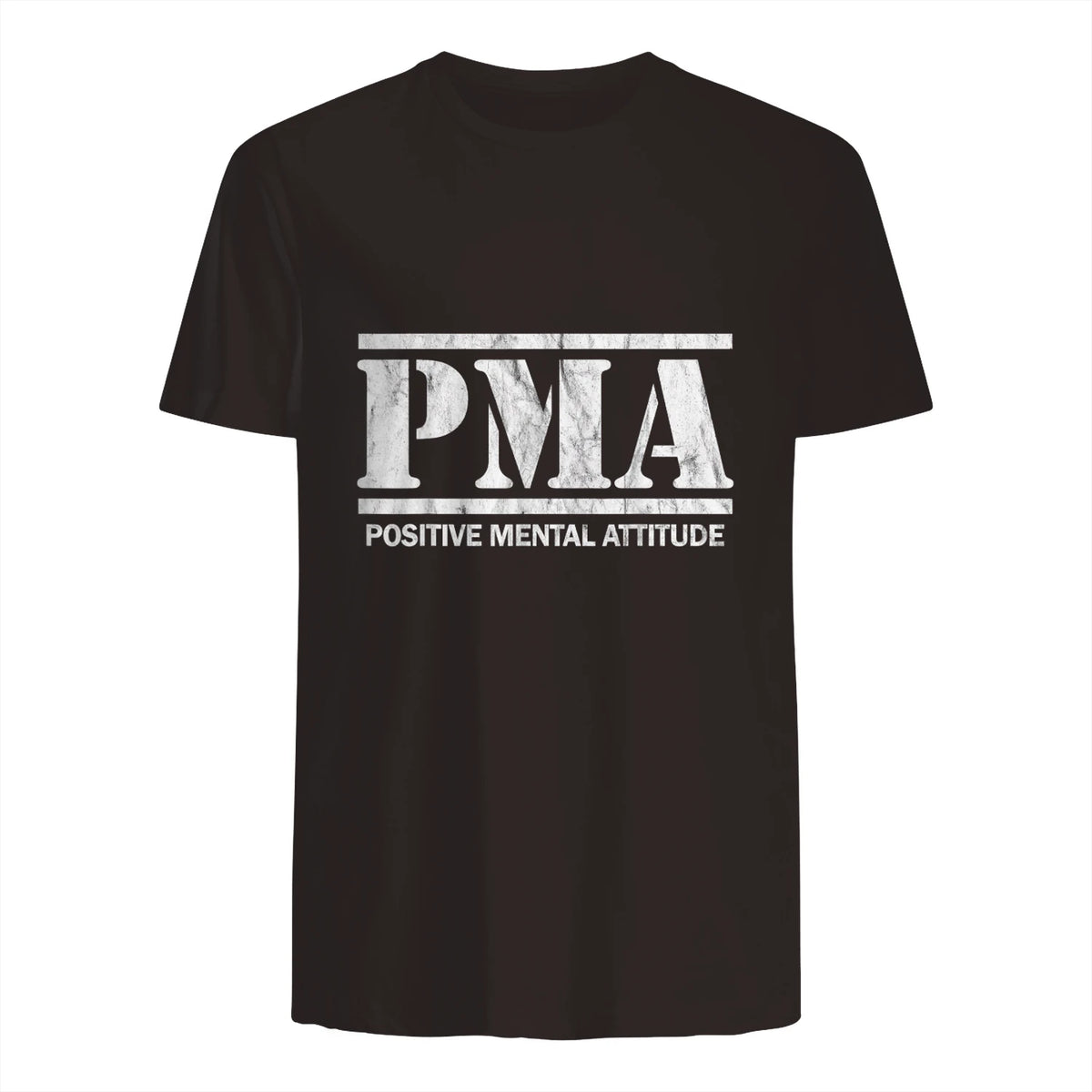 Attitude mentale positive. PMA in Dark Chocolate - back view