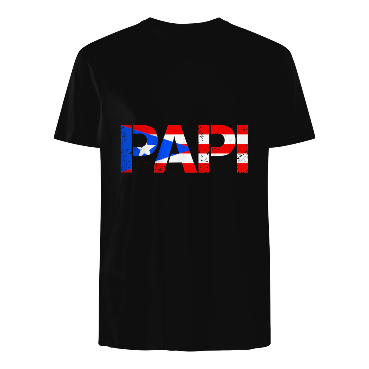 Puerto Rico Flag Father's Day Patriotic Puerto Rican Pride in Black - back view