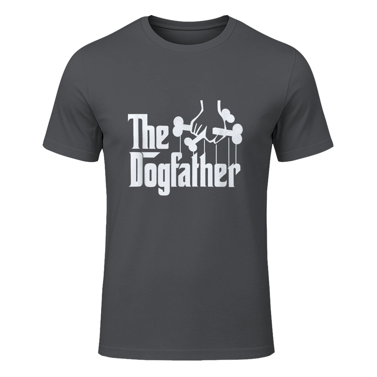 The Dogfather Dog Dad Dog Lover in Charcoal - front view