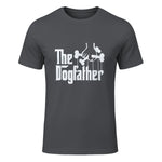 The Dogfather Dog Dad Dog Lover in Charcoal - front view