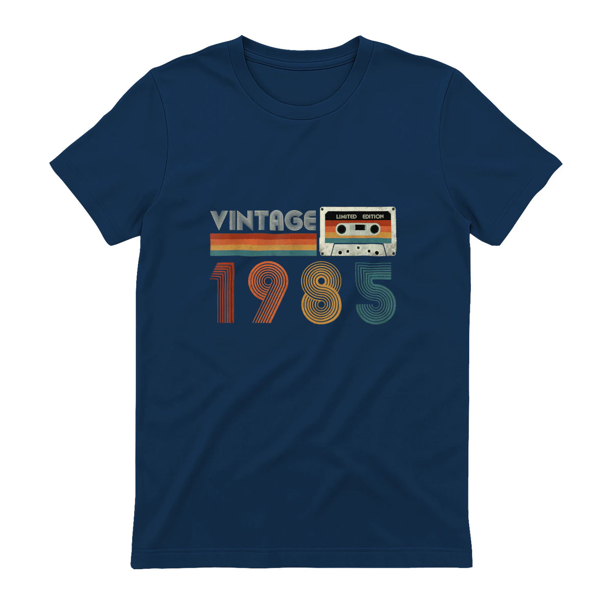 Cassette rétro Vintage 1985 en édition limitée Birthday 39 in Navy - back view