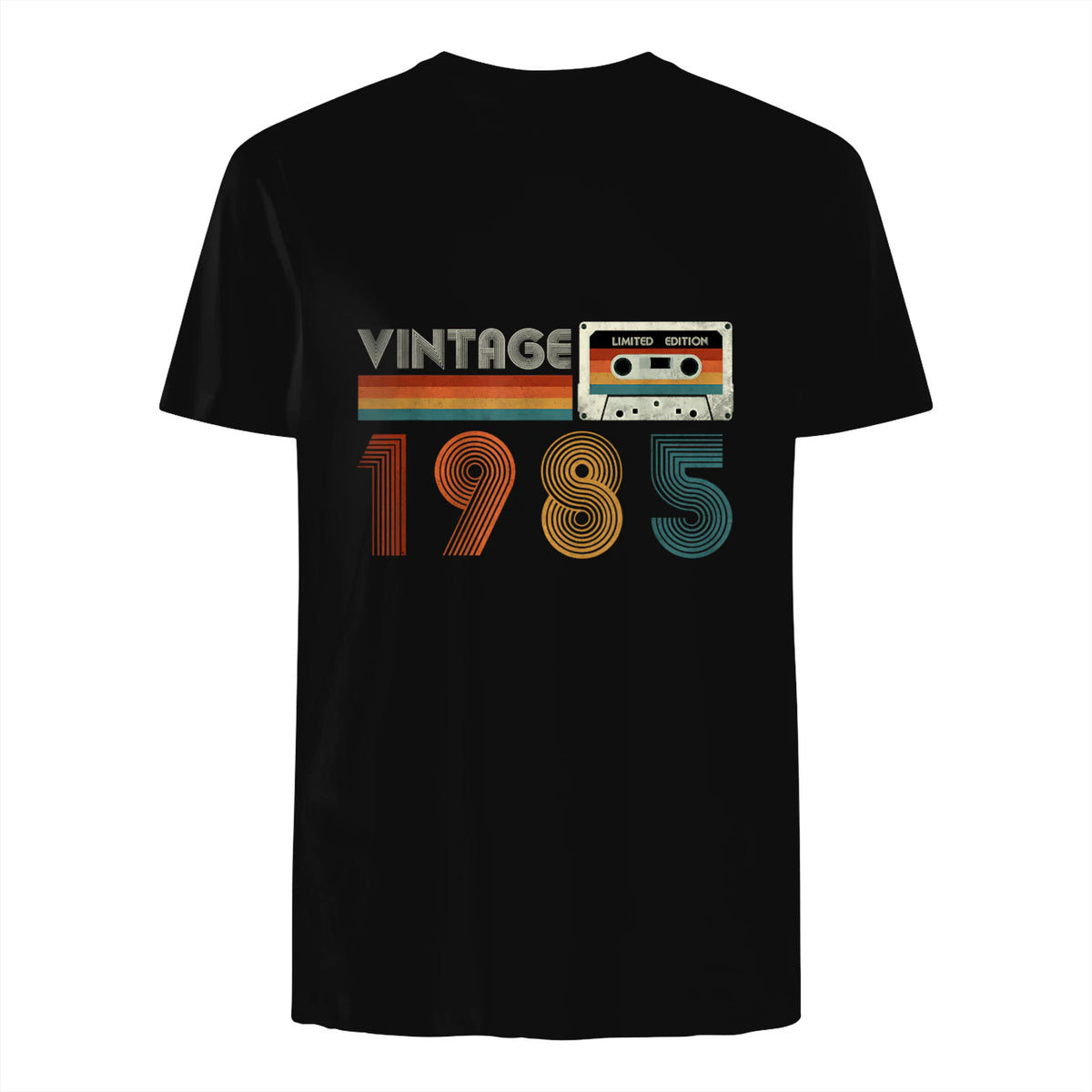 Cassette rétro Vintage 1985 en édition limitée Birthday 39 in Black - back view