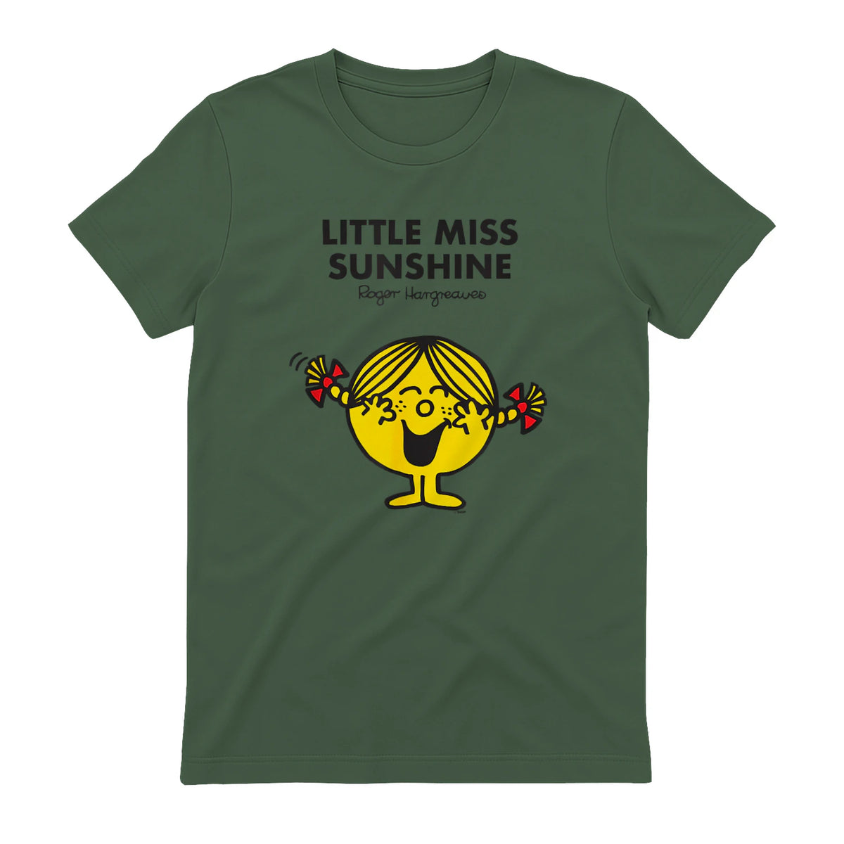Mr. Men Little Miss Sunshine T-Shirt in Military Green - back view