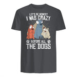 Design sur le thème des chiens pour les amoureux des chiots et les toiletteurs de chiens in Charcoal - back view