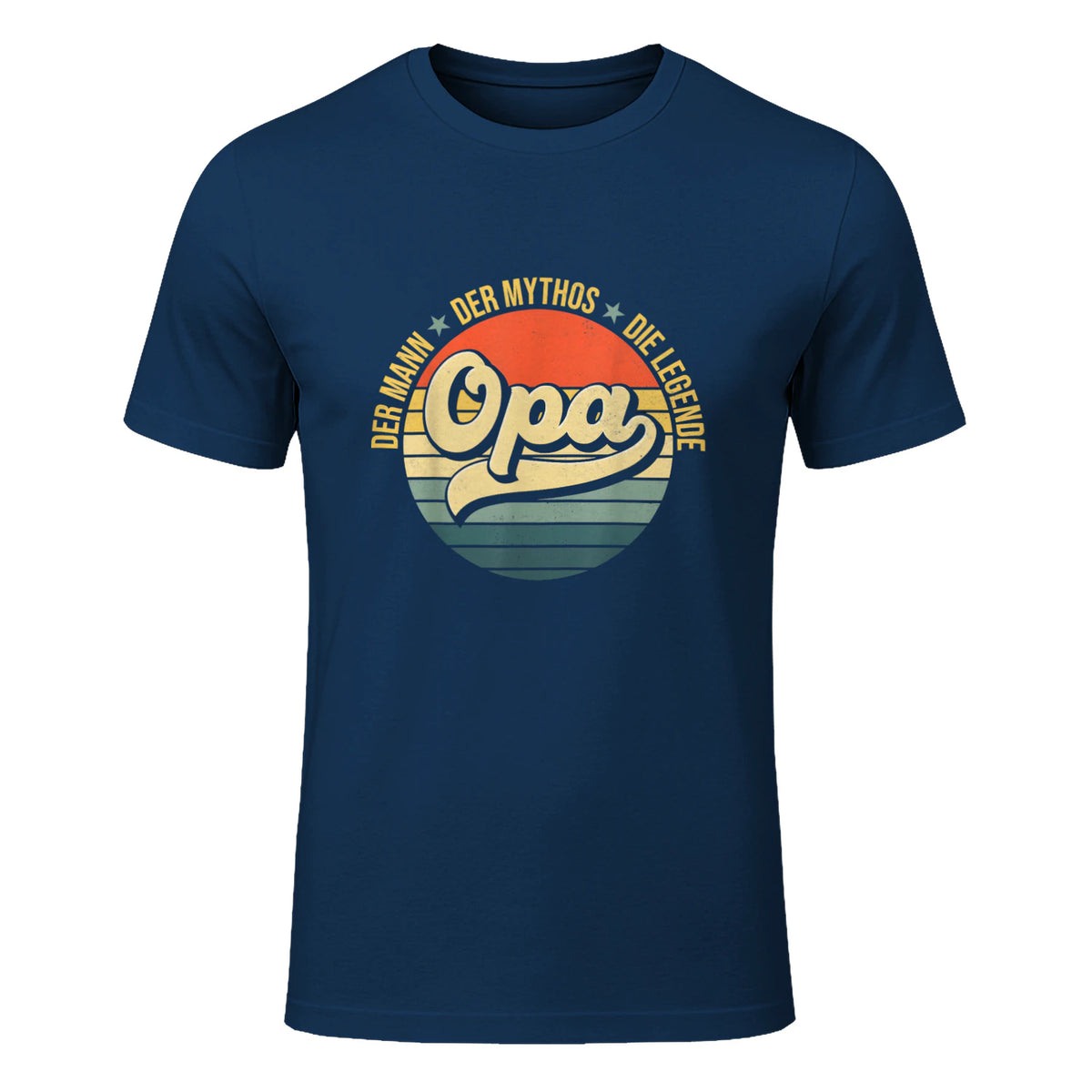Opa Geschenke Lustig Großvater Geschenkidee Spruch Opa in Navy - front view