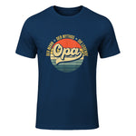 Opa Geschenke Lustig Großvater Geschenkidee Spruch Opa in Navy - front view