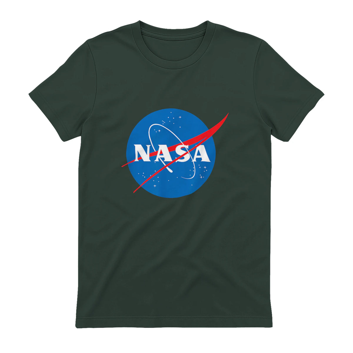 NASA Meatball Official Logo T-Shirt in Forest Green - back view