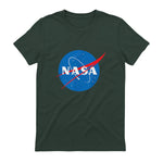 NASA Meatball Official Logo T-Shirt in Forest Green - back view