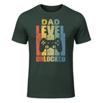 Pregnancy Announcement Dad Level Unlocked Soon to Be Father in Forest Green - front view