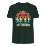 Vintage Eighteenth Birthday T-Shirt in Forest Green - back view