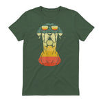 Cadeaux cool pour propriétaire de dogue allemand rétro vintage in Military Green - back view
