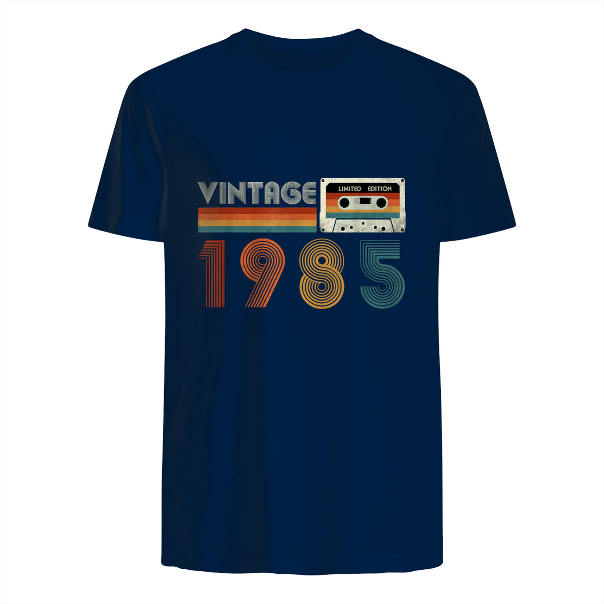 Cassette rétro Vintage 1985 en édition limitée Birthday 39 in Navy - back view